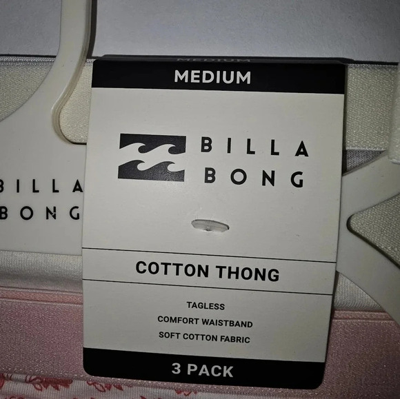 Billabong Women's 3 Pack Mini Floral Thong - Picture 4 of 6